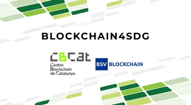 CBCat and Blockchain4SDG in White and Greenbackground