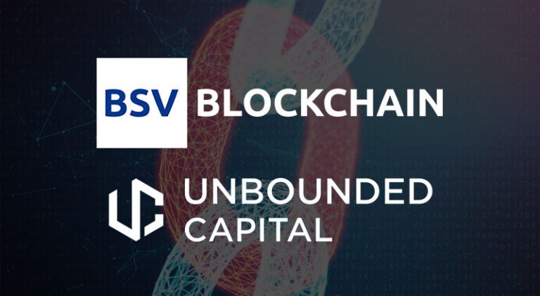 Unbounded Capital ang BSV blockchain logos