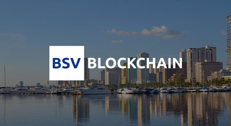 BSV Blockchain with skyscraper background